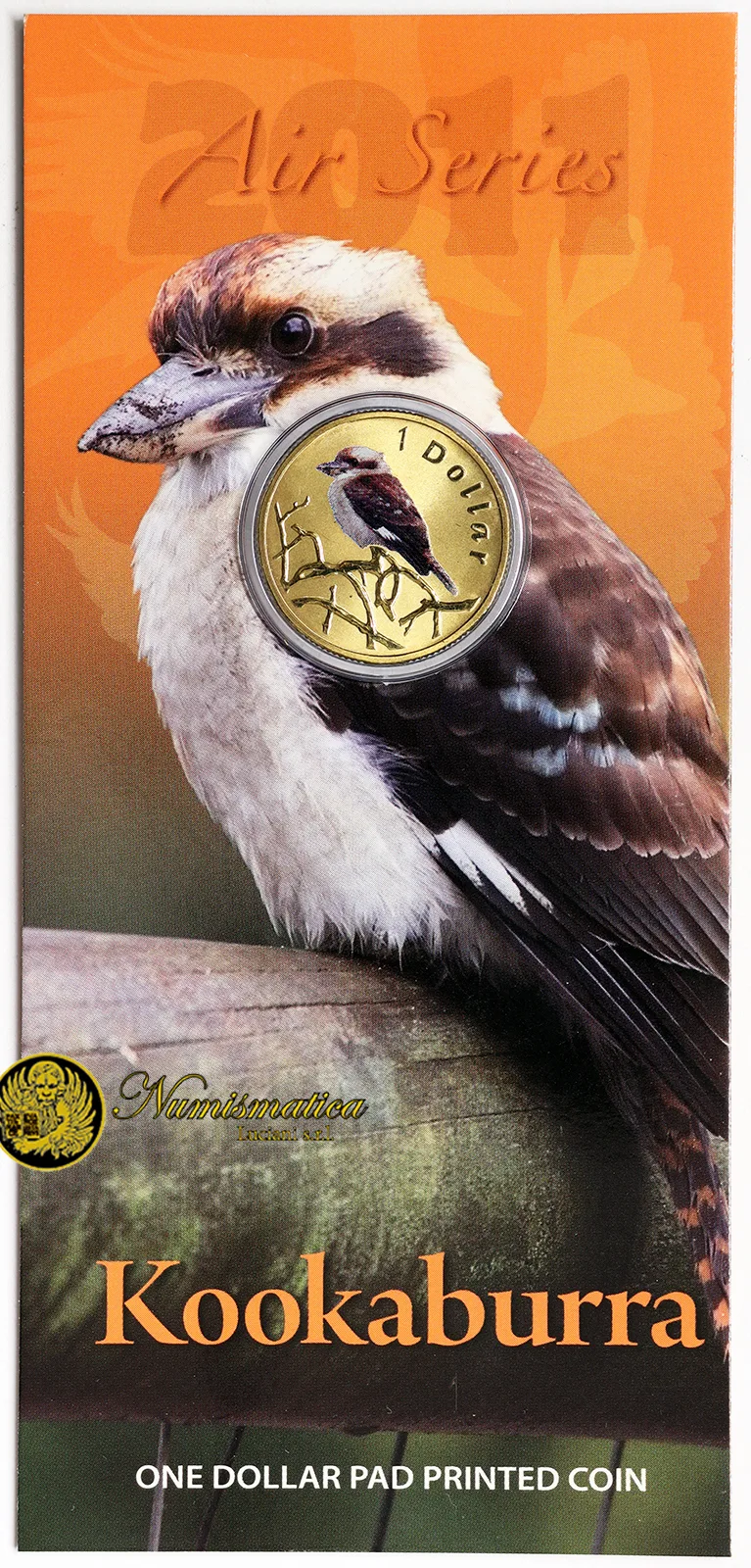 AUSTRALIA 1 DOLLARO 2011 KOOKABURRA BIRD FDC [159]