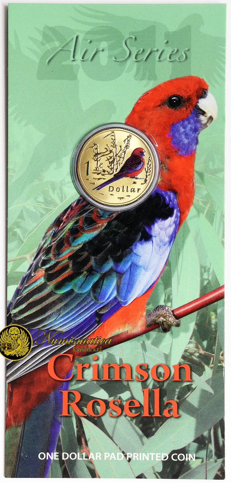 AUSTRALIA 1 DOLLARO 2011 CRIMSON ROSELLA BIRD FDC [161]