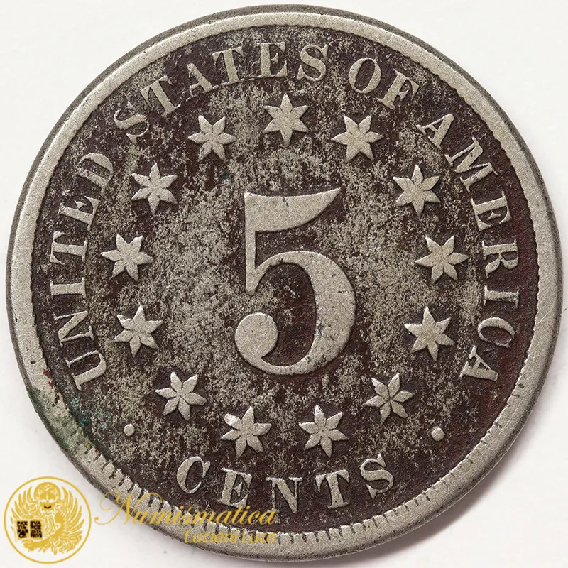 STATI UNITI 5 CENTS 1876 #3344
