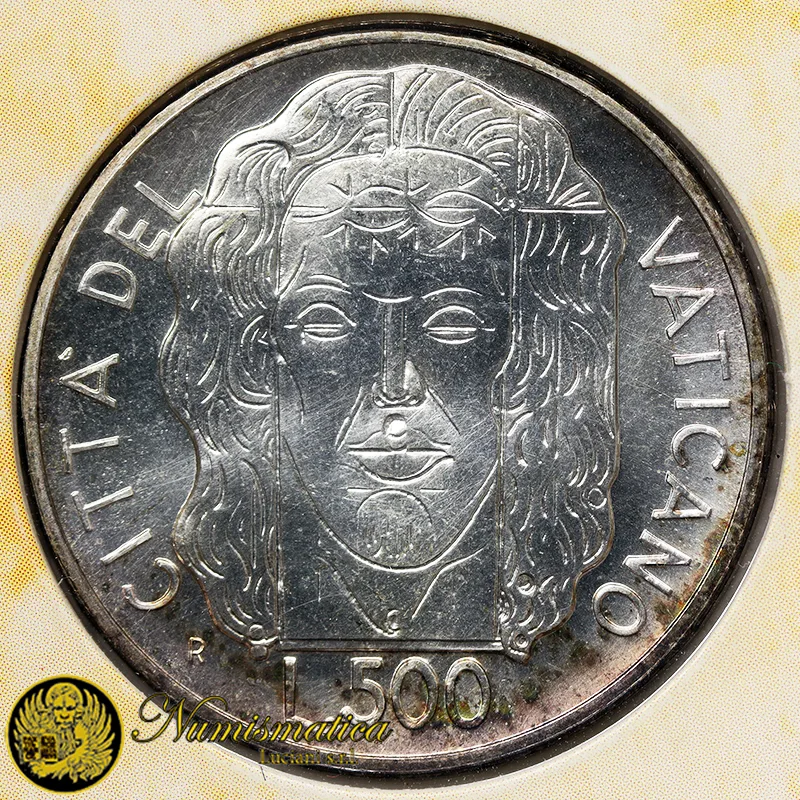 VATICANO 500 LIRE 1998 OSTENSIONE SINDONE Torino CARTONCINO Fdc Argento [183]