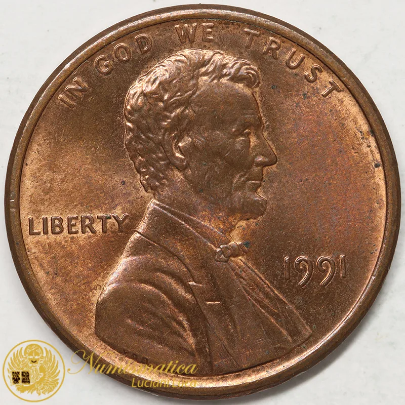 STATI UNITI 1 CENT 1991 LINCOLN #6887
