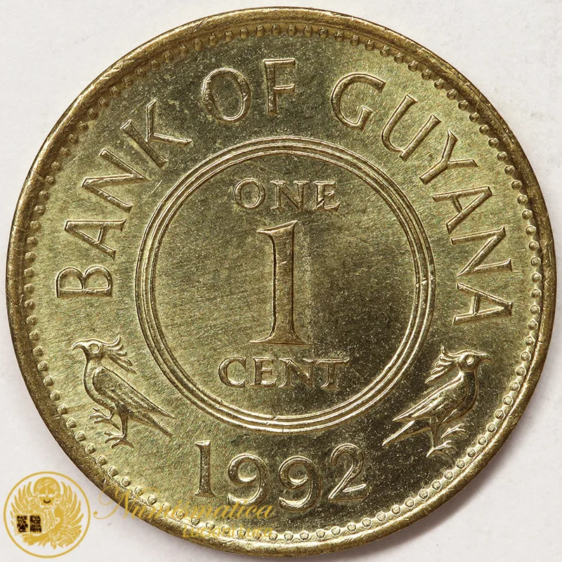 GUYANA 1 CENT 1992 #3377
