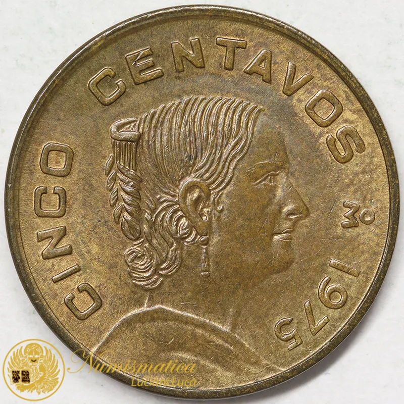 MESSICO 5 CENTAVOS 1975 #6929
