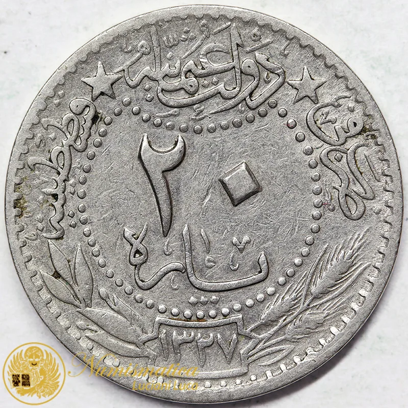TURCHIA 20 PARA AH 1327/5 1913 #6942