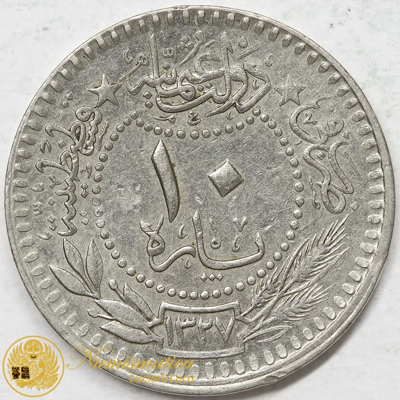 TURCHIA 10 PARA AH 1327/6 1914 #6945
