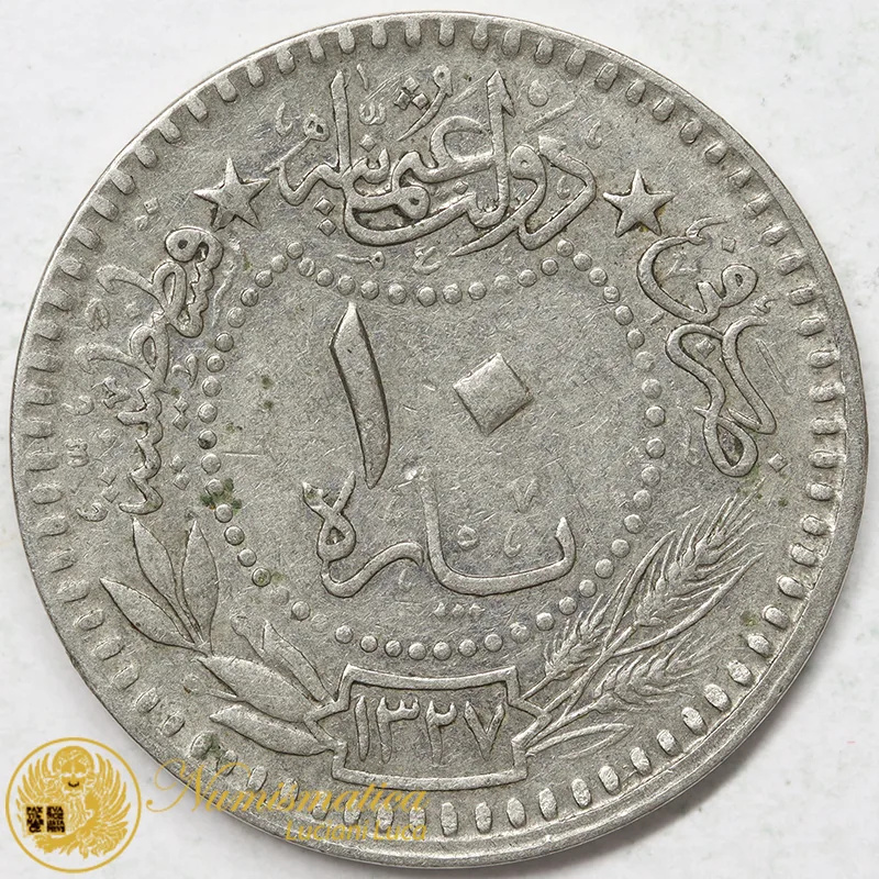 TURCHIA 10 PARA AH 1327/7 1915 #6946