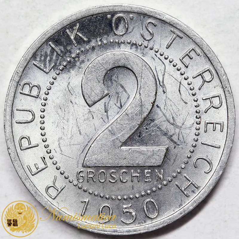 AUSTRIA 2 GROSCHEN 1950 #6955
