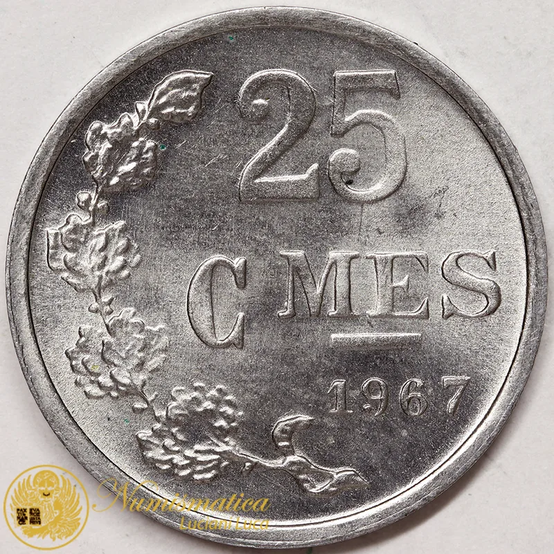 LUSSEMBURGO 25 Centimes 1967 #3437