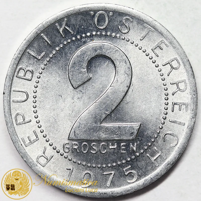 AUSTRIA 2 GROSCHEN 1975 #6961