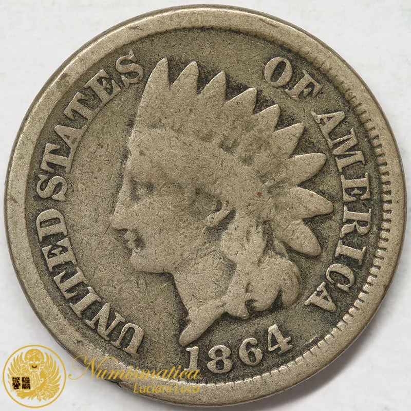 STATI UNITI 1 CENT 1864 INDIAN HEAD #6991
