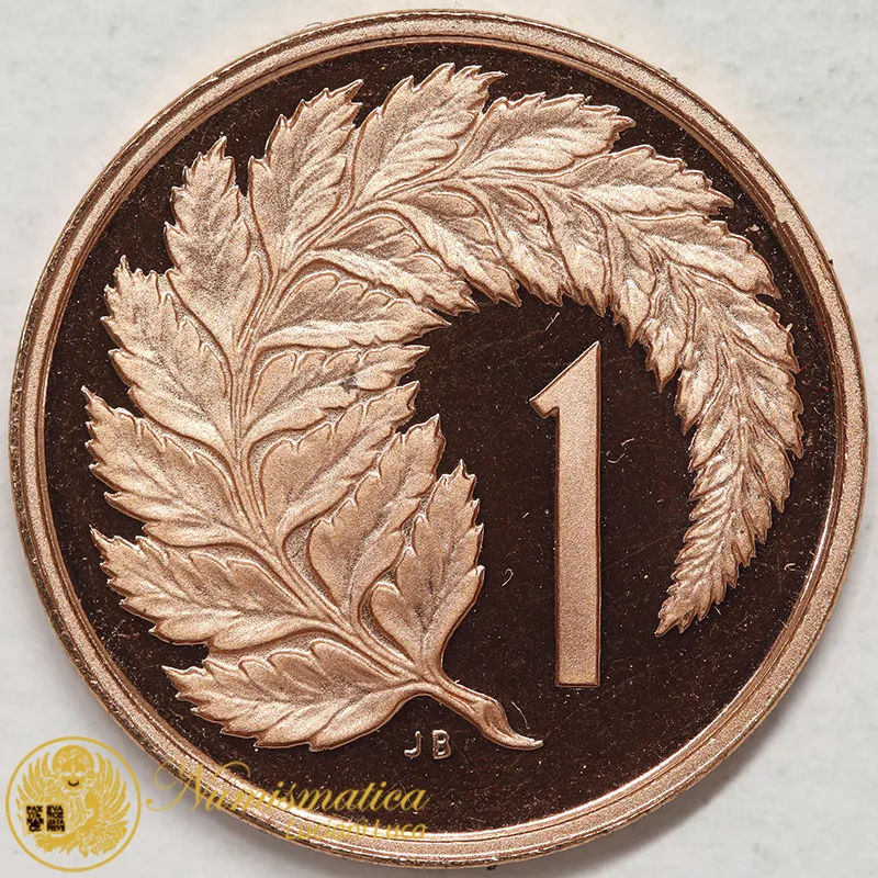 NUOVA ZELANDA 1 CENT 1979 (SILVER FERN) PROOF #7003