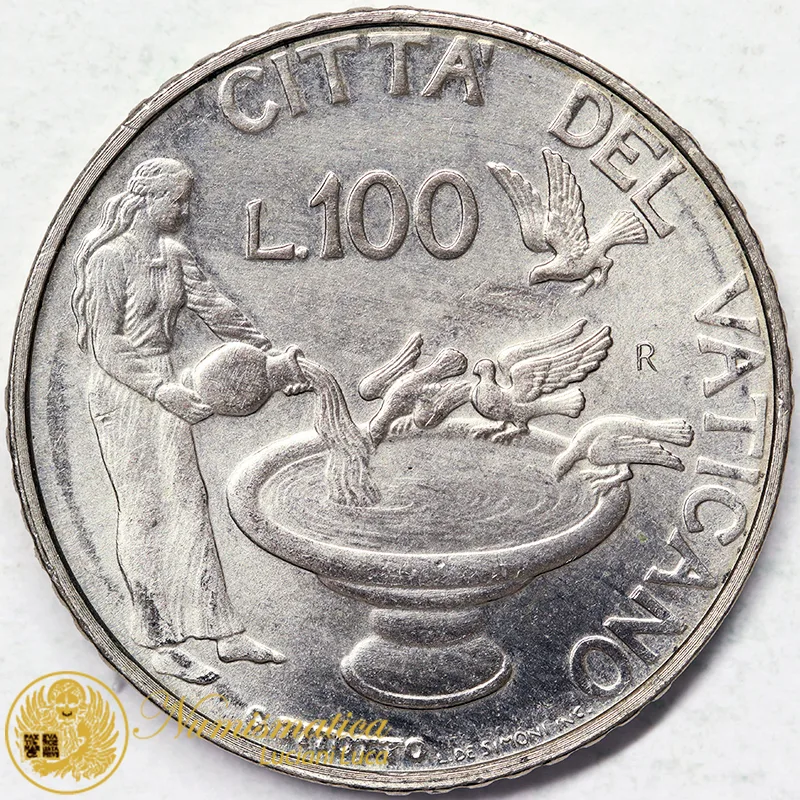 VATICANO 100 LIRE 1997 An. XIX GIOVANNI PAOLO II Fdc #7016
