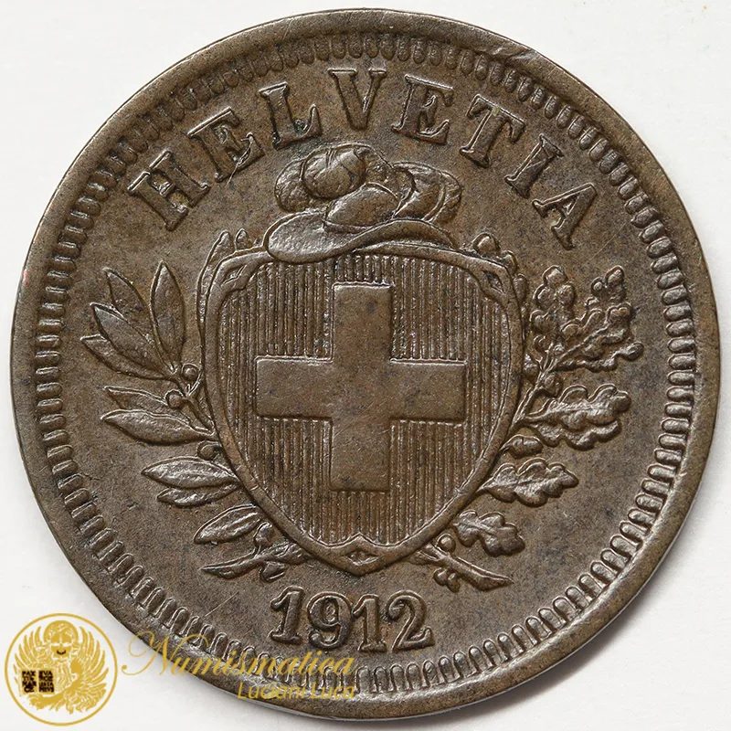 SVIZZERA 1 RAPPEN 1912 B croce stretta Q.Fdc #7025