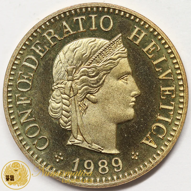 Svizzera 5 Rappen 1989 #7036