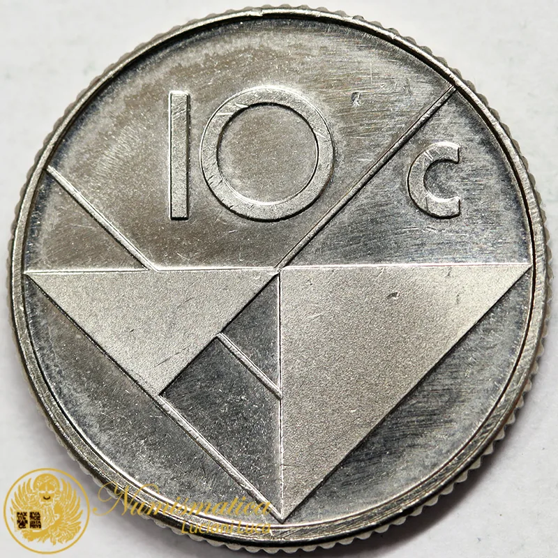 ARUBA 10 CENTS 1986 #7048