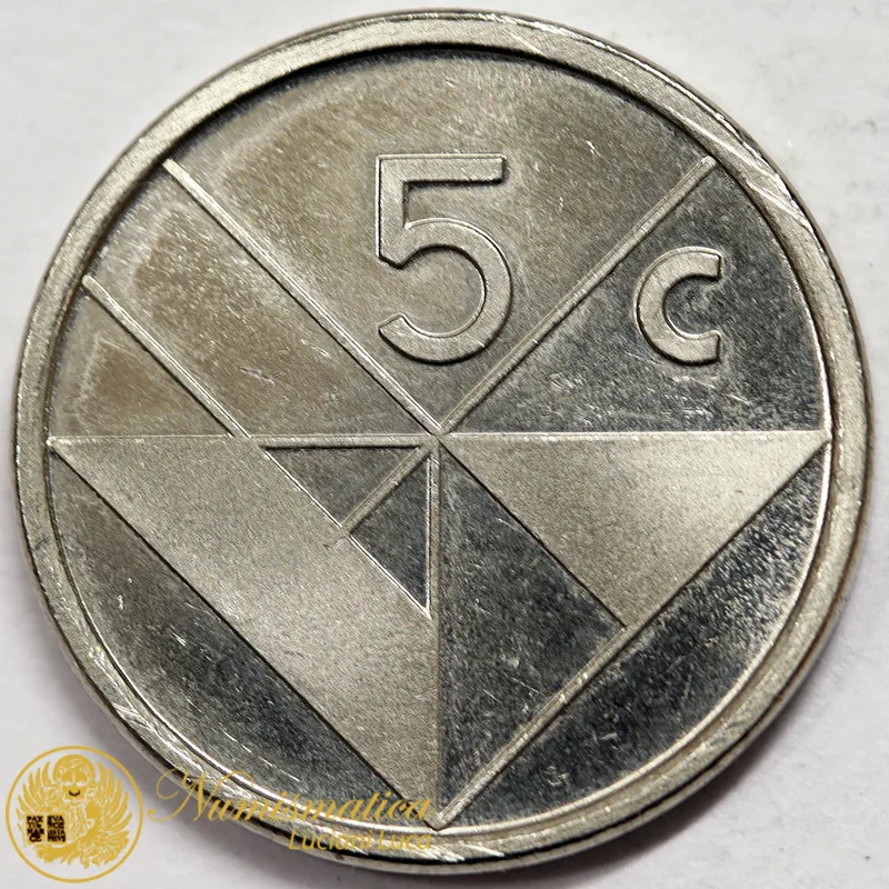 ARUBA 5 CENTS 1986 #7050