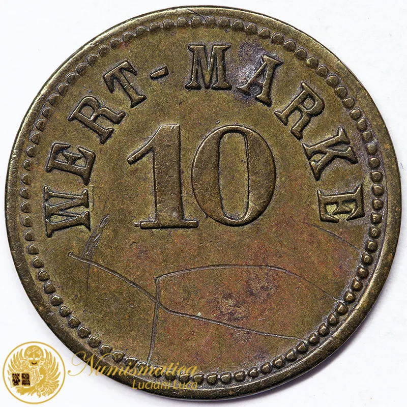 GERMANIA GETTONE WERT MARKE DA 10 #7054