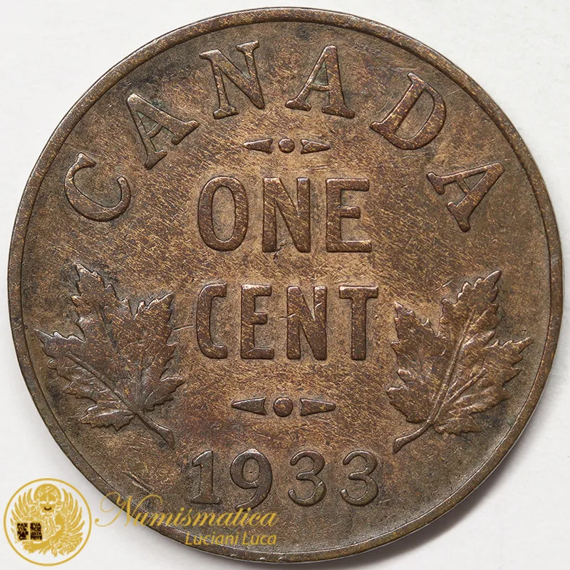 CANADA 1 Cent 1933 Giorgio V #7055