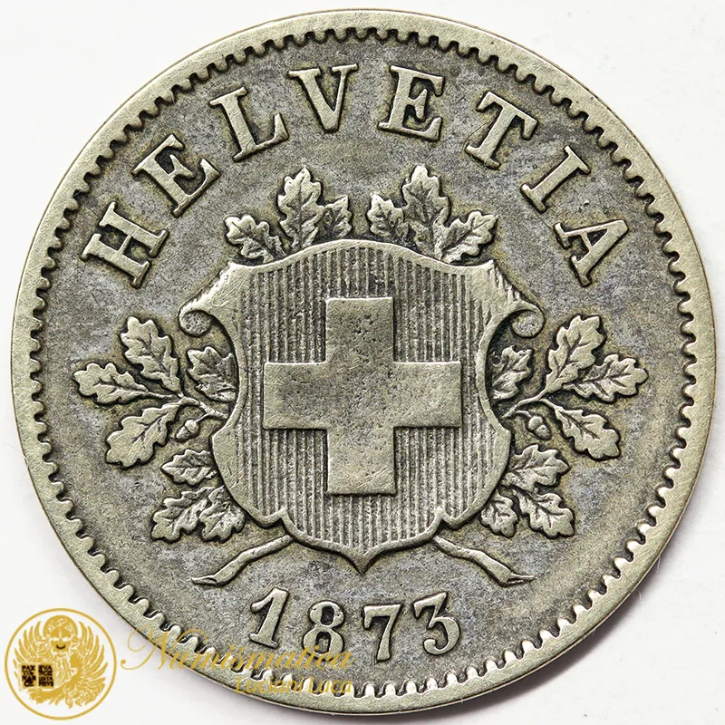 SVIZZERA 10 RAPPEN 1873 B lega BB #7082