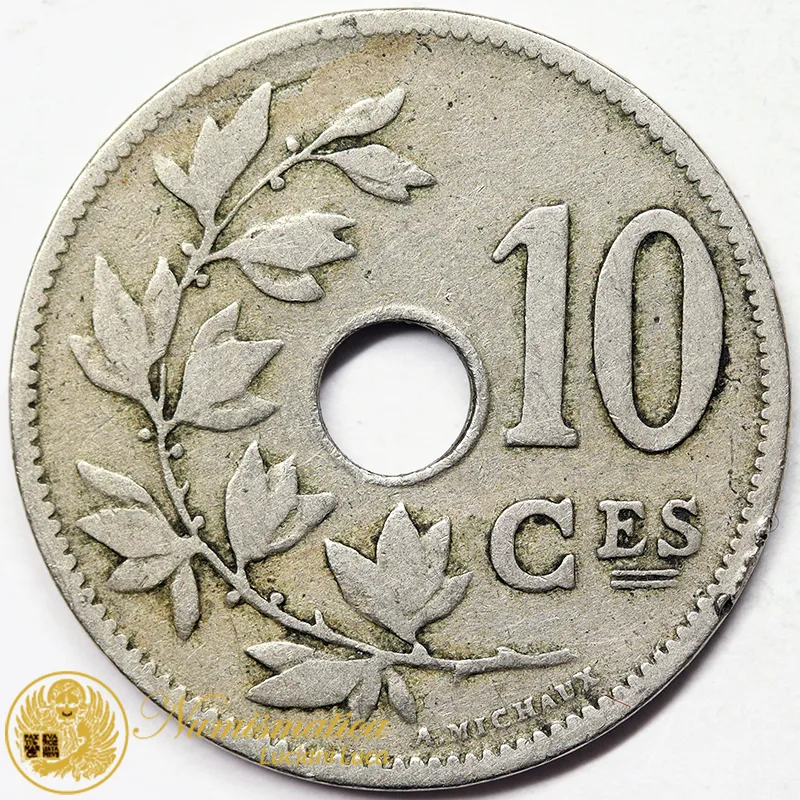 BELGIO 10 CENT 1902 BB #7087