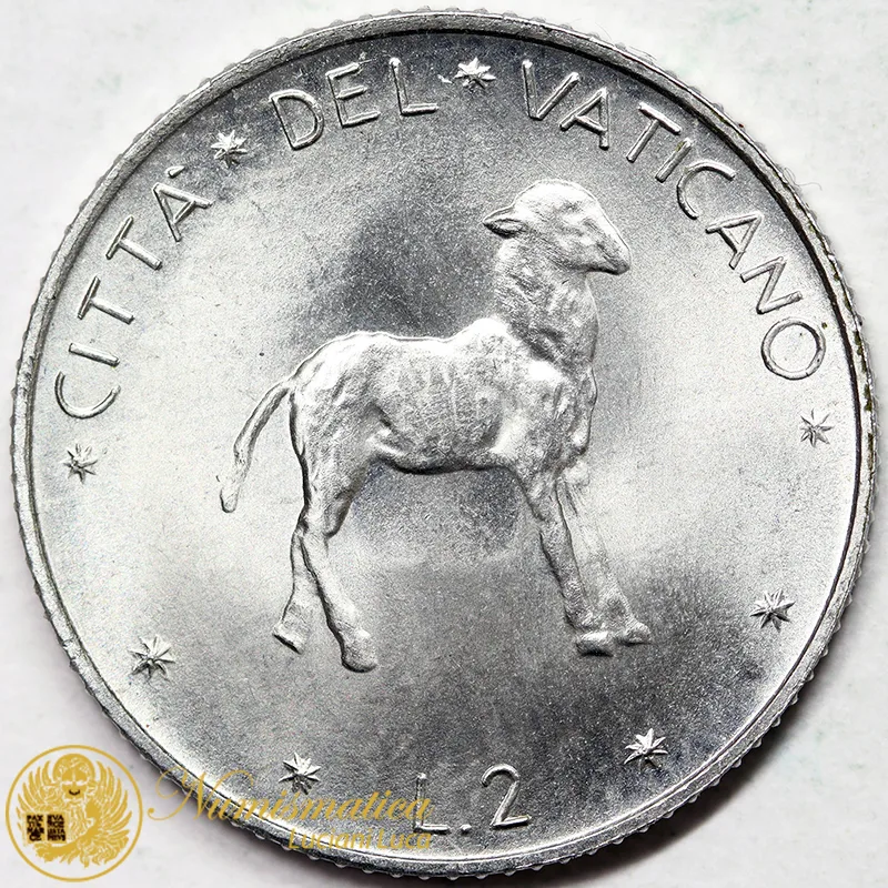 VATICANO 2 LIRE 1970 PAOLO VI Anno VIII Fdc #7099
