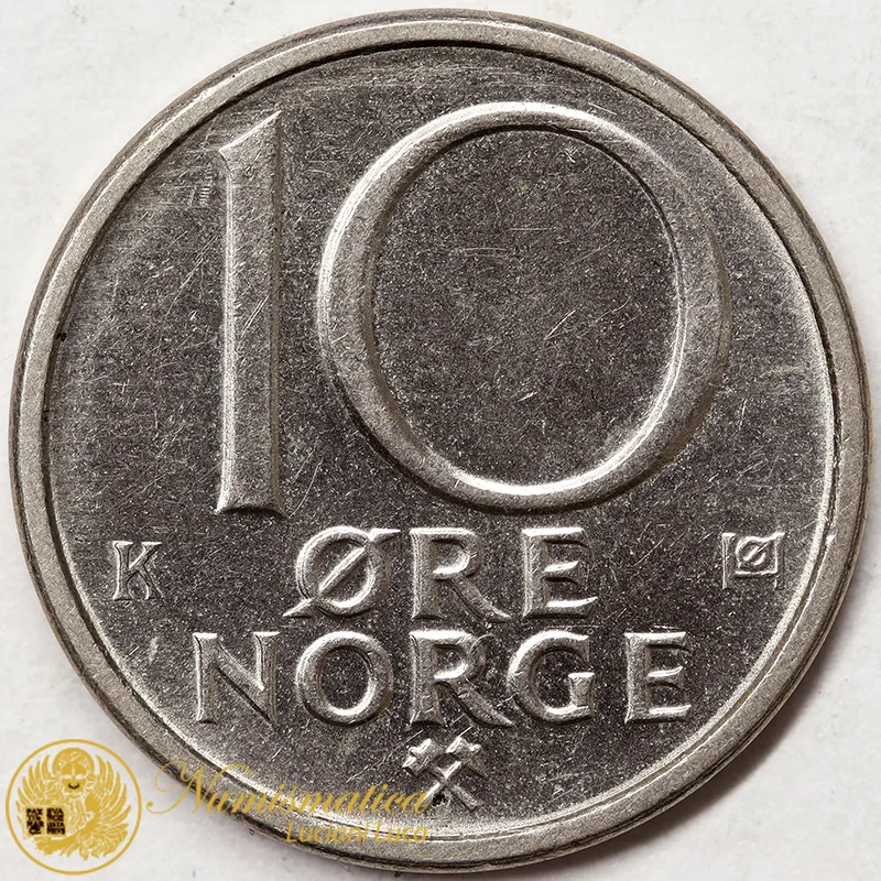 NORVEGIA 10 ORE 1982 OLAV V #3539