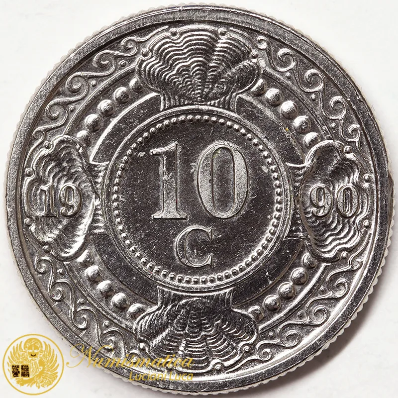 ANTILLE OLANDESI 10 Cents 1990 #3545