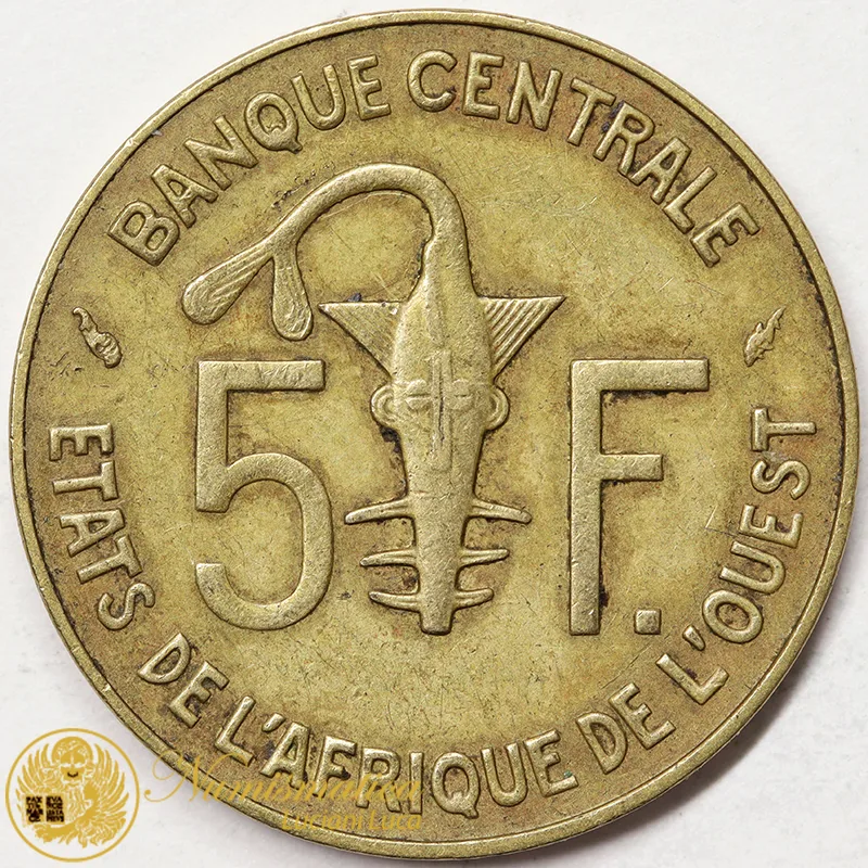 AFRICA OCCIDENTALE 5 Franchi 1987 #3550
