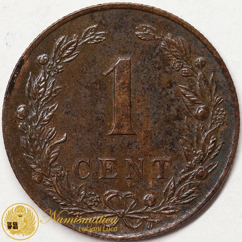 OLANDA 1 CENT 1901 Guglielmina I KM#130 #3552