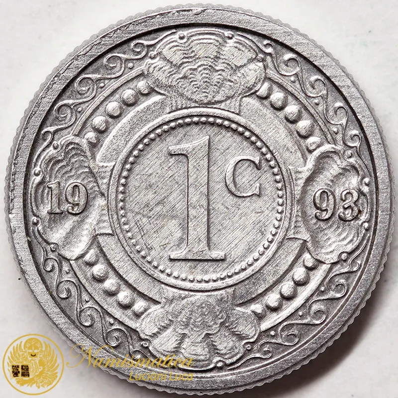ANTILLE OLANDESI 1 Cent 1993 #3555