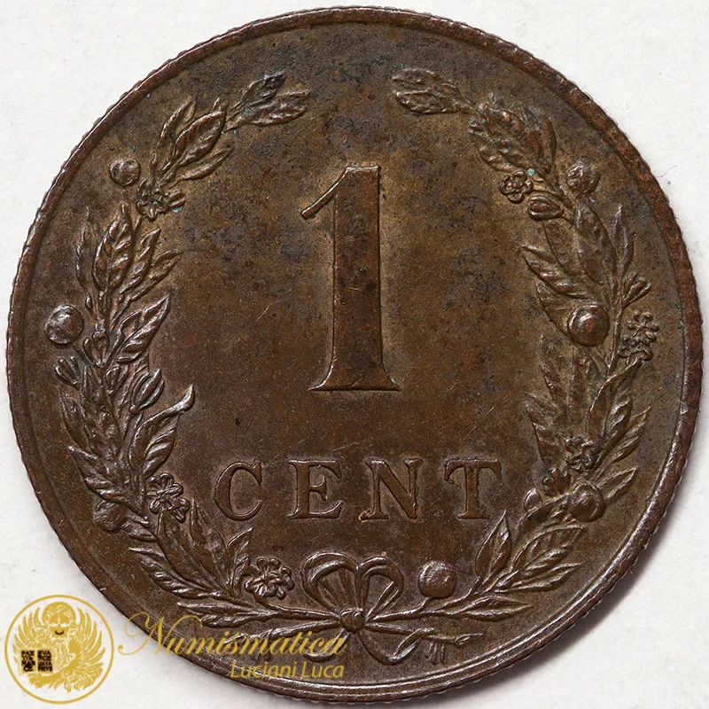 OLANDA 1 CENT 1901 Guglielmina KM#130 #3557