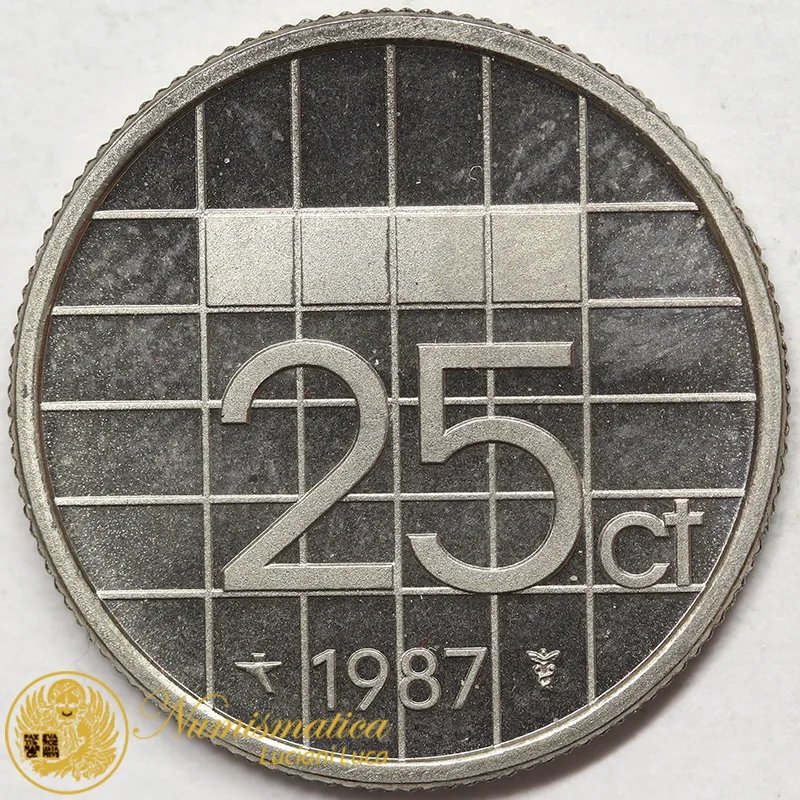 OLANDA 25 Cents 1987 #7164