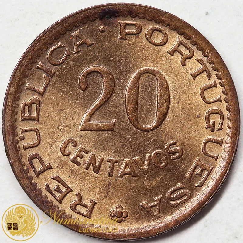 MOZAMBICO 20 CENTAVOS 1973 Colonia Portoghese #3575
