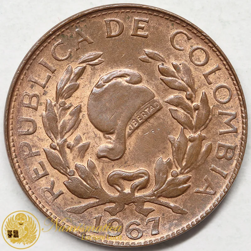 COLOMBIA 1 CENTAVO 1967 #7220