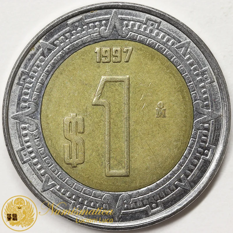 MESSICO 1 Nuevo Peso 1997 bimetallico #3599