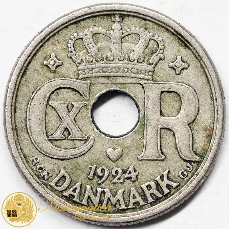 DANIMARCA 10 ORE 1924 #7229