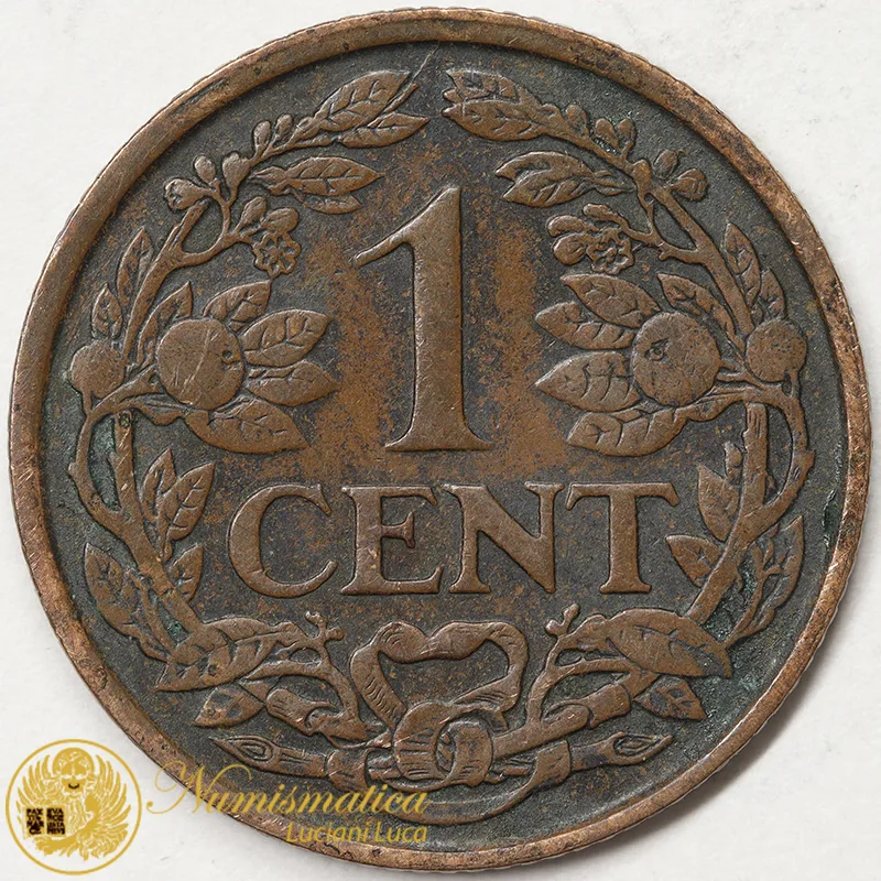 OLANDA 1 CENT 1928 Guglielmina I #3617