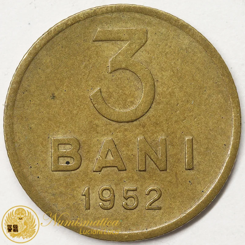 ROMANIA 3 Bani 1952 #3636