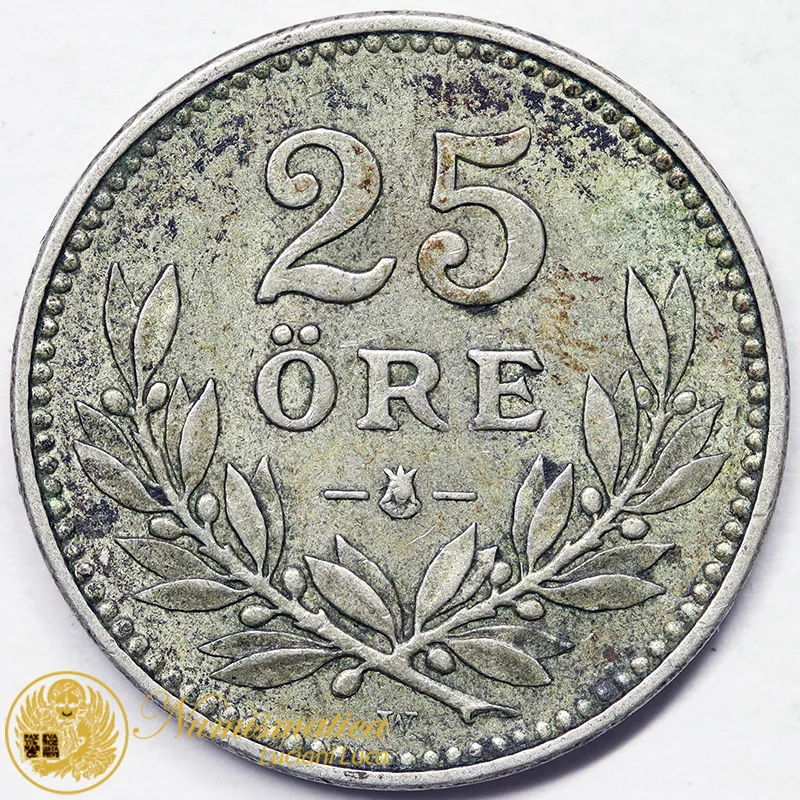 SVEZIA 25 ORE 1914 W argento #7271