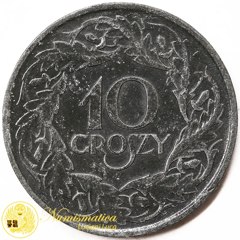 POLONIA 10 GROSZY 1923 W #3672