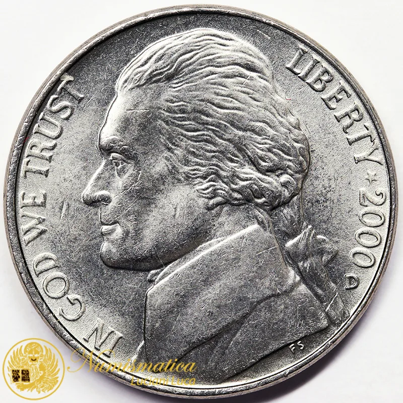 STATI UNITI 5 CENTS 2000 D #7463
