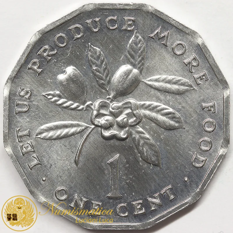 GIAMAICA 1 CENT 1975 FAO #7473