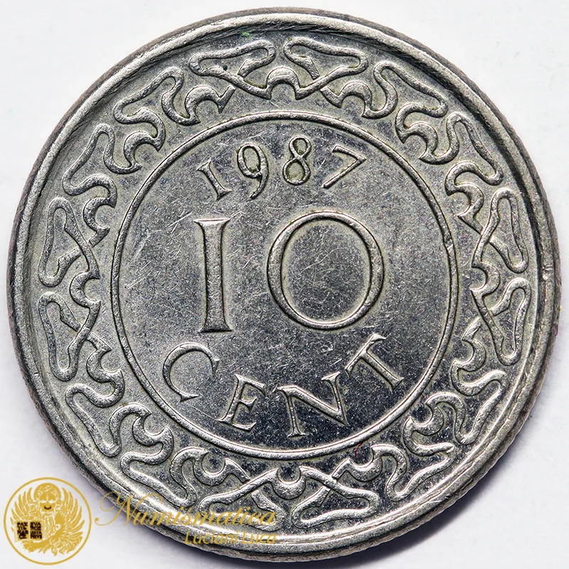 Suriname 10 Cent 1987 #7474