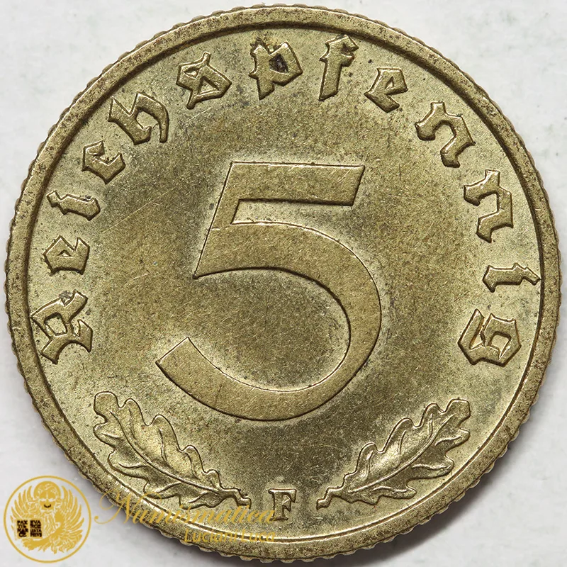 GERMANIA 5 REICHSPFENNIG 1938 F Q.Fdc #7519