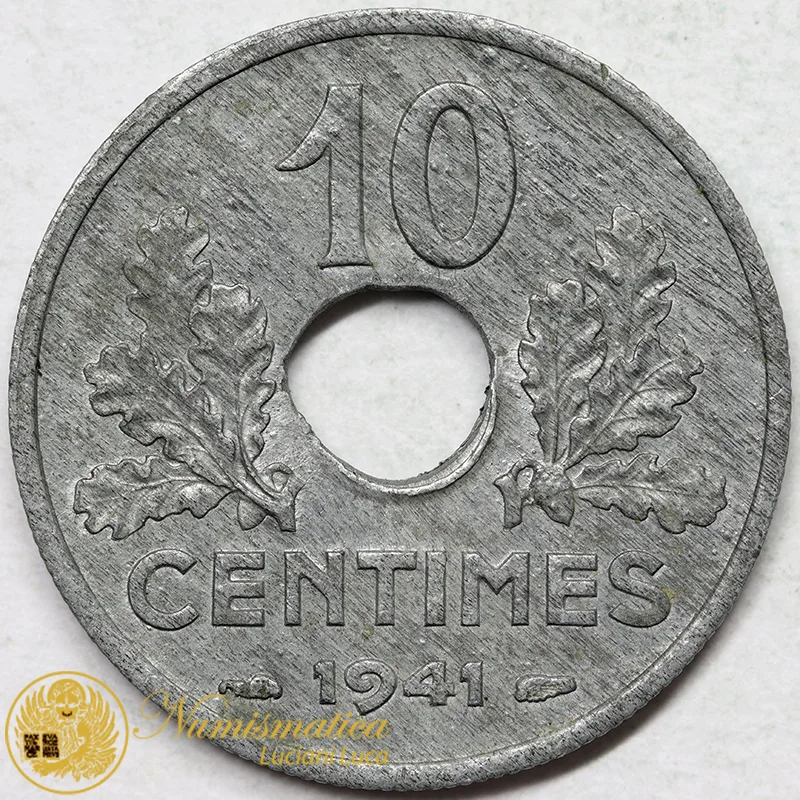 Francia 10 Centimes 1941 #7539
