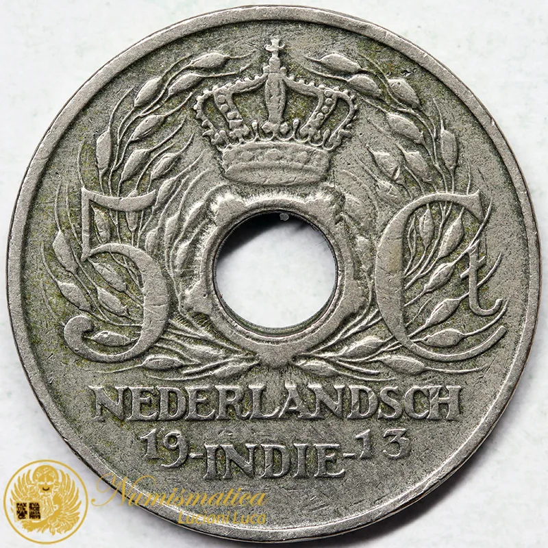 INDIE OLANDESI 5 Cents 1913 #7543