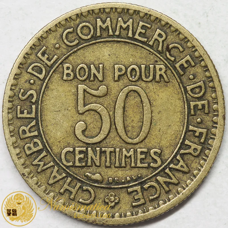 Francia Bon pour 50 Centimes 1925 #7550