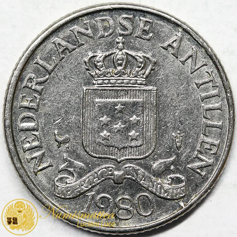 ANTILLE OLANDESI 25 CENTS 1980 #7573