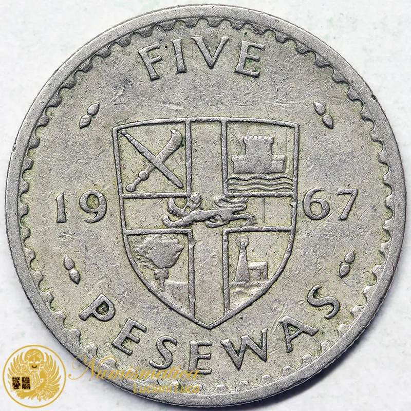 GHANA 5 Pesewas 1967 #7587