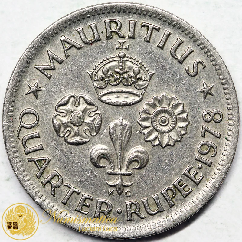 MAURITIUS 1/4 Rupia 1978 #7589